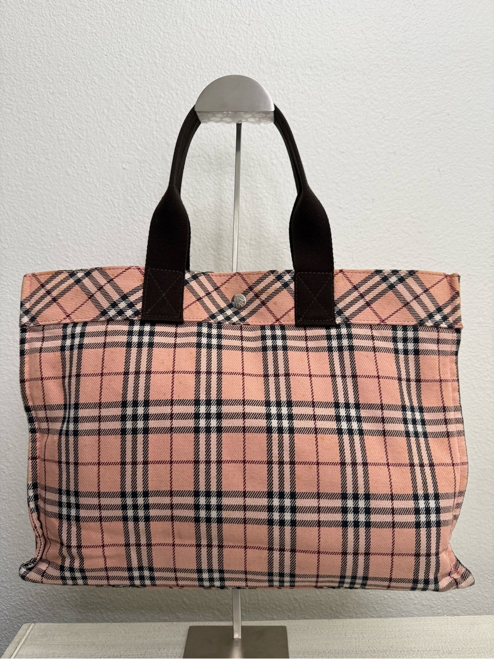 BURBERRY Blue Label Pink Nova Check Tote Bag - Picture 3 of 12